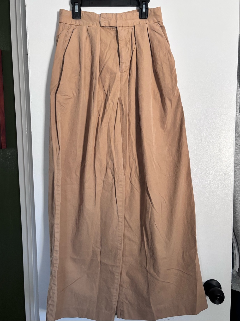 GAP Pleated Extra Wide Leg Pants in Light Tan